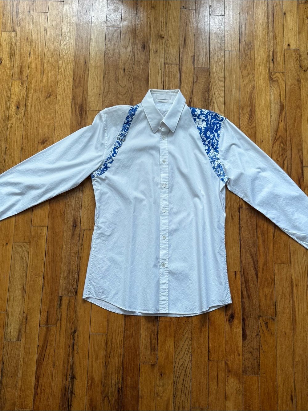 Alexander McQueen Harness White Label Cotton Shirt